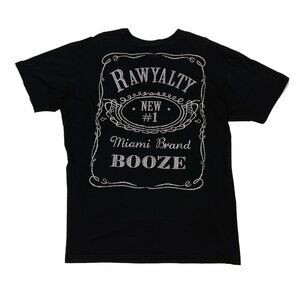 Rawyalty Miami Bling Rhinestone Black T-Shirt Mens XL X-Large